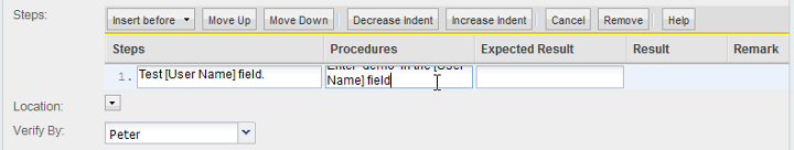 enter procedure