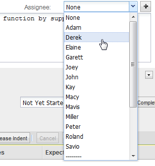select assignee