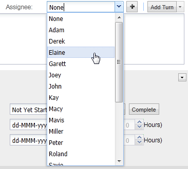select assignee