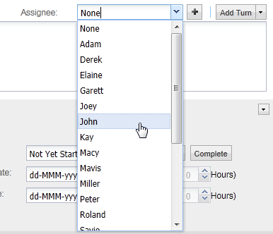 select assignee