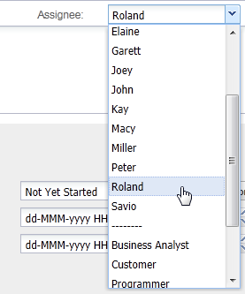 select assignee