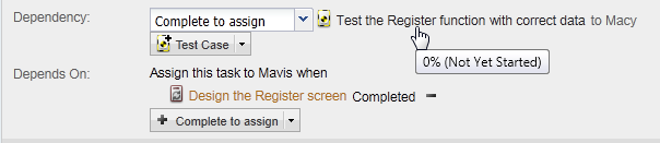 open test case