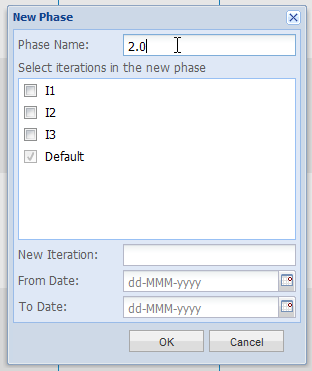 enter phase name