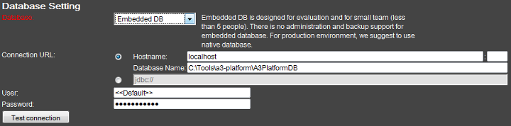 select embedded db
