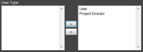 user type set
