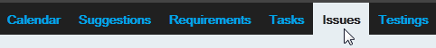 open issues tab