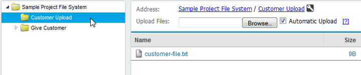 file selected