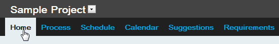 open home page