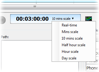 Configurable time scale
