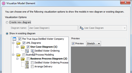select use case diagram