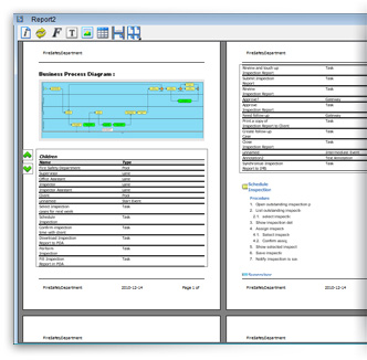 Flexible report composer