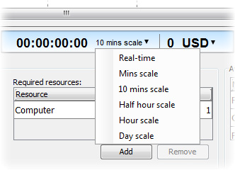 Configurable time scale