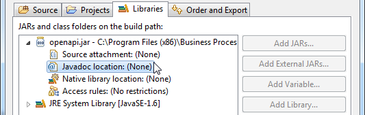 sel javadoc