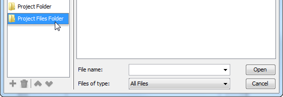 project files folder