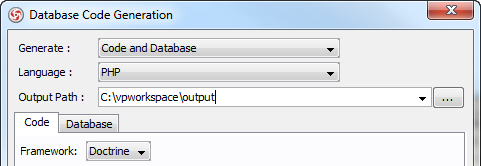 set output path