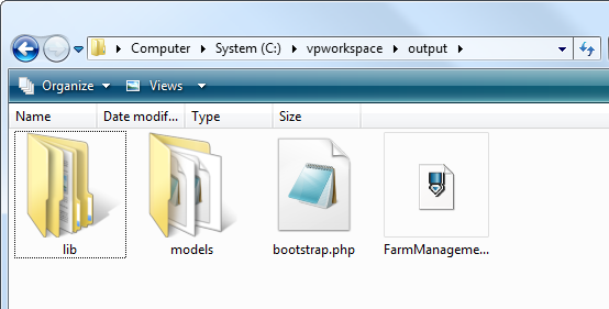 generated files