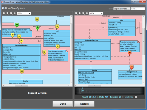 Visual History - See, compare and retrieve your designs quickly