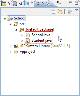 java created