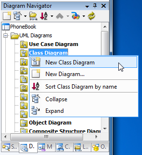 new class diagram