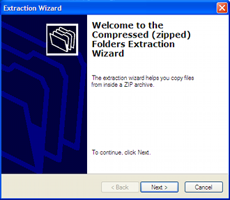 Extract wizard