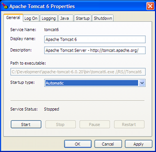 Tomcat service - automatic