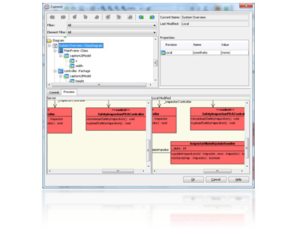 View and compare old revision with VP Teamwork Server