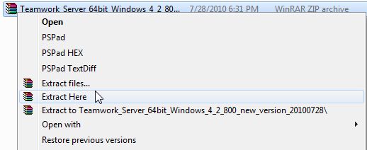 extract zip