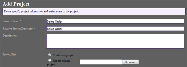 project name