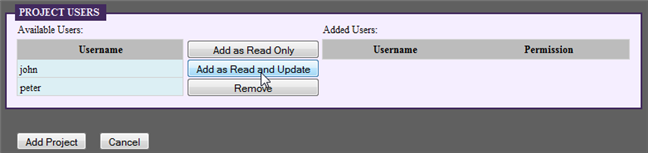select users