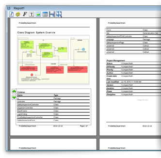 Flexible report composer