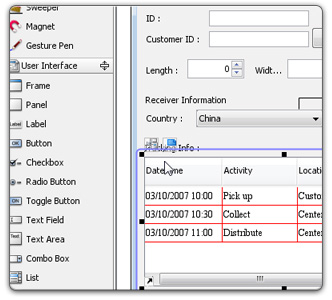 User interface designer