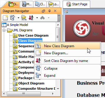 new class diagram