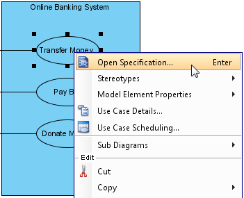 open use case spec