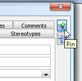 click pin