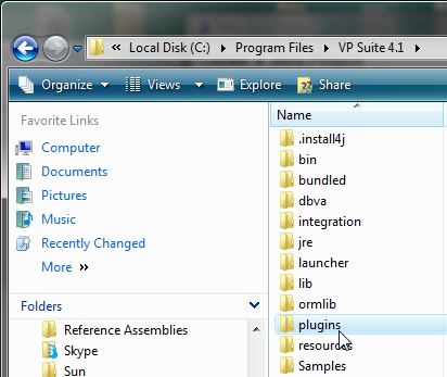 new plugins folder