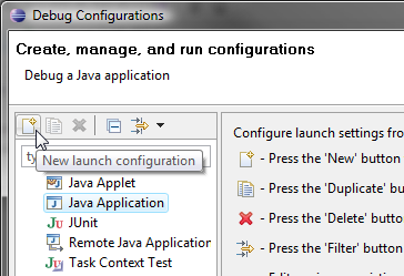new launch config