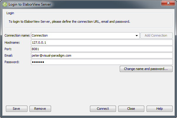 enter login info
