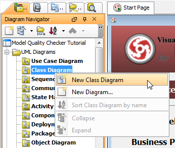 new class diagram
