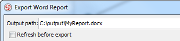 export report