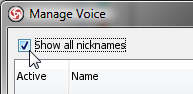 show all nickname